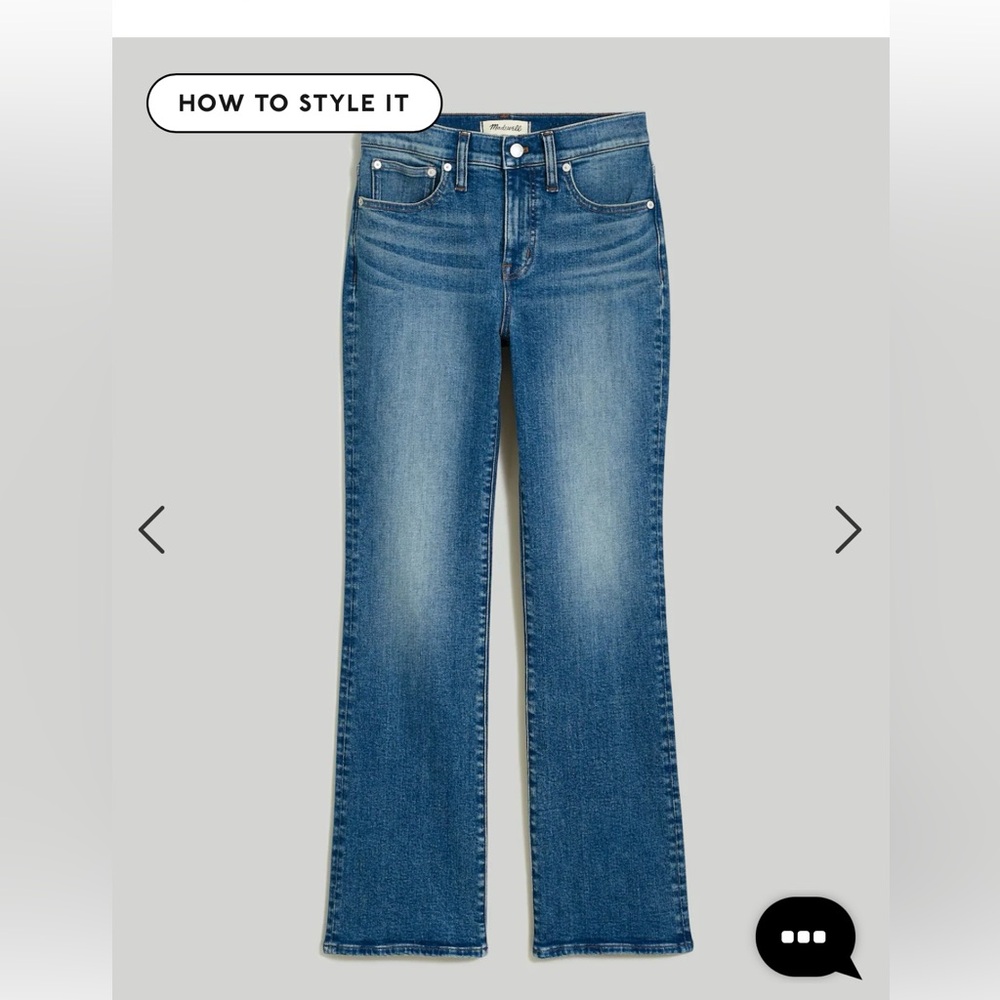Madewell kick out crop jeans